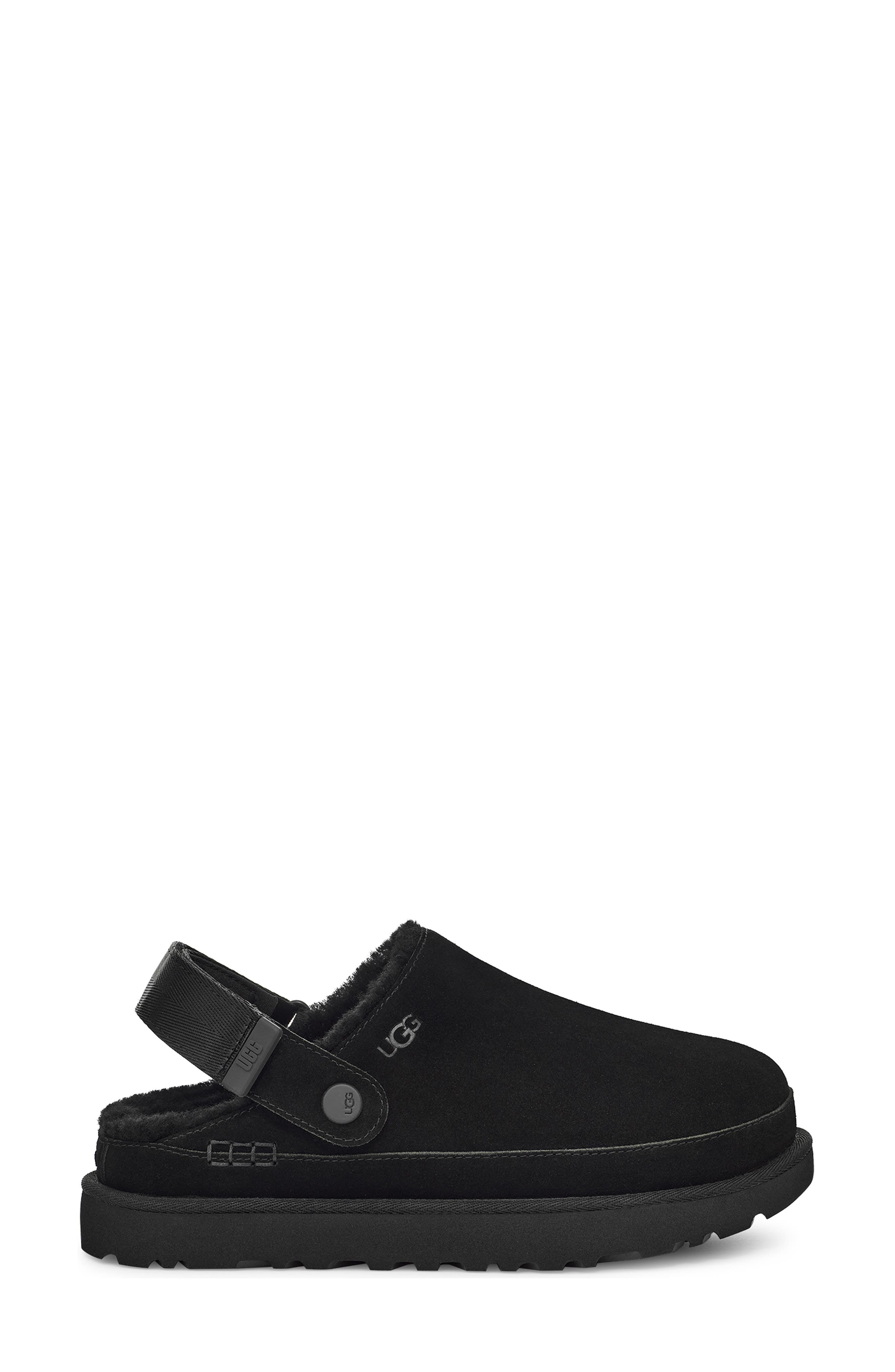 UGG<sup>®</sup> Goldenstar Cozy Clog, Alternate, color, Black