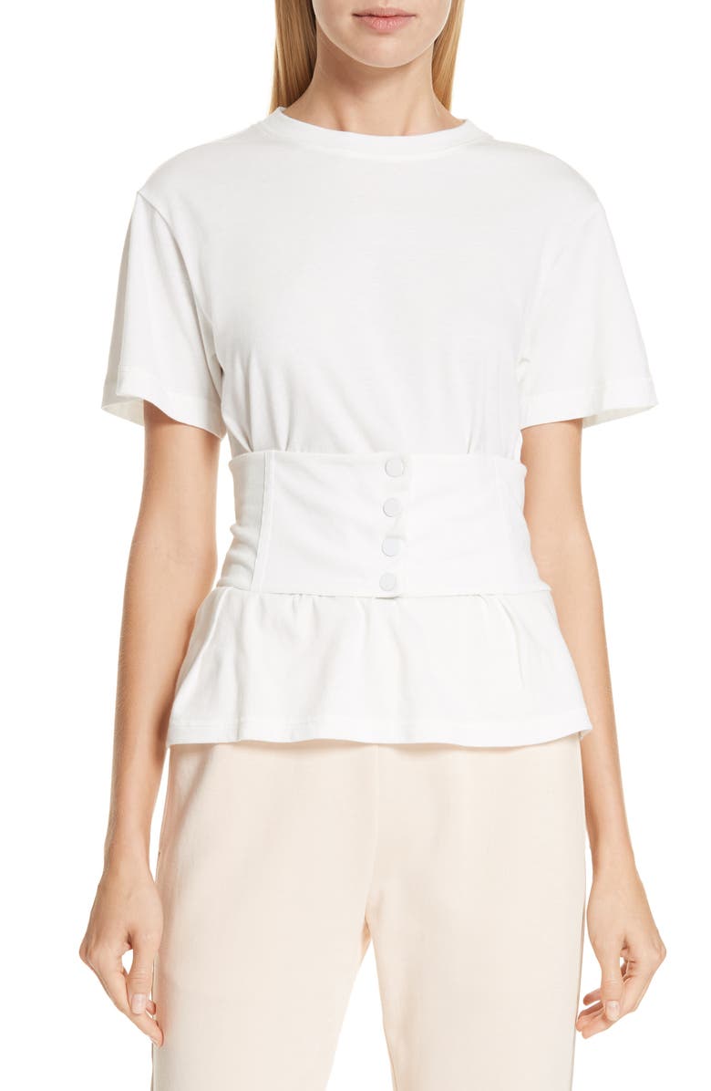 Simkhai Jonathan Simkhai Corset Tee, Main, color, 