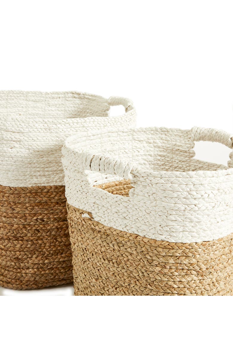 Napa Home & Garden Madura Rectangular Baskets Set of 2, Alternate, color, White