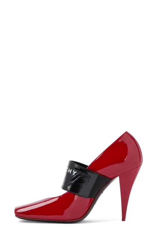 Givenchy Logo Square Toe Mary Jane Pump In Multi