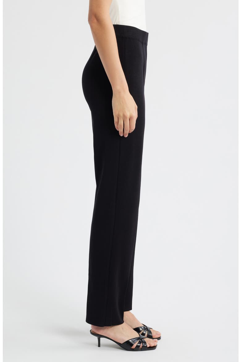 Nancy Regular Straight Leg Pants, Alternate, color, BLACK