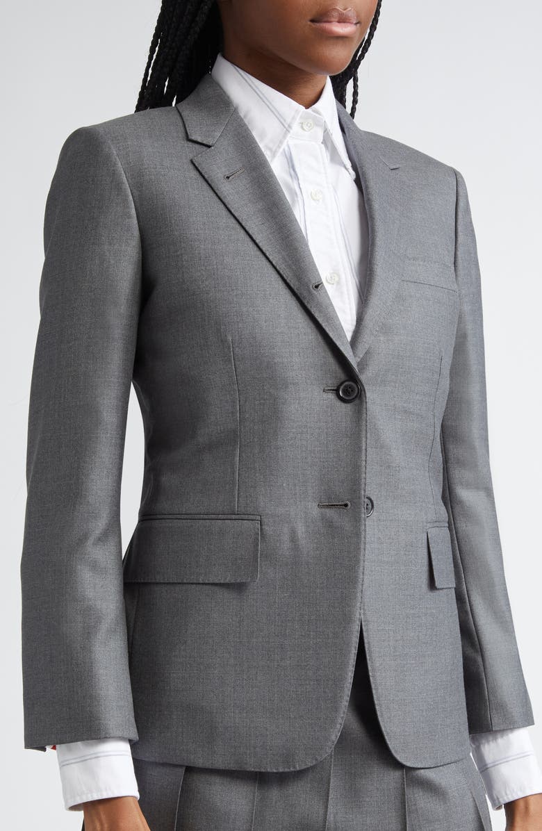 Thom Browne Fit 1 Wool Twill Blazer, Alternate, color, Medium Grey