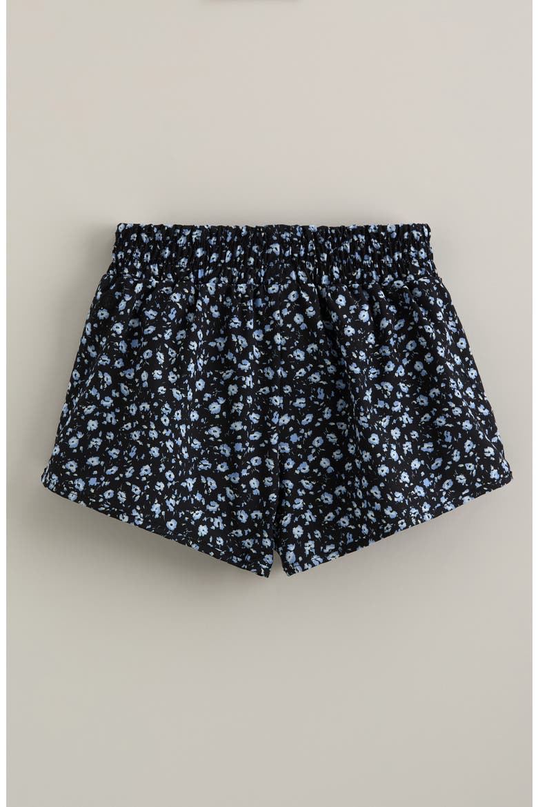 Kids' Out Pace Shorts, Alternate, color, BLACK MULTI BLUE MAGGIE FLORAL