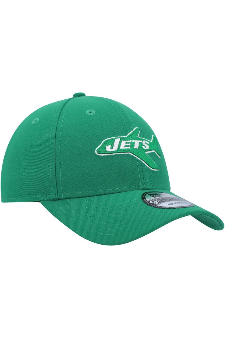 Men's New Era Kelly Green New York Jets Plane The League 9FORTY Adjustable Hat, Alternate, color, Kelly Green