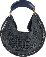Chloé Summer Banana Crochet Raffia Hobo Bag