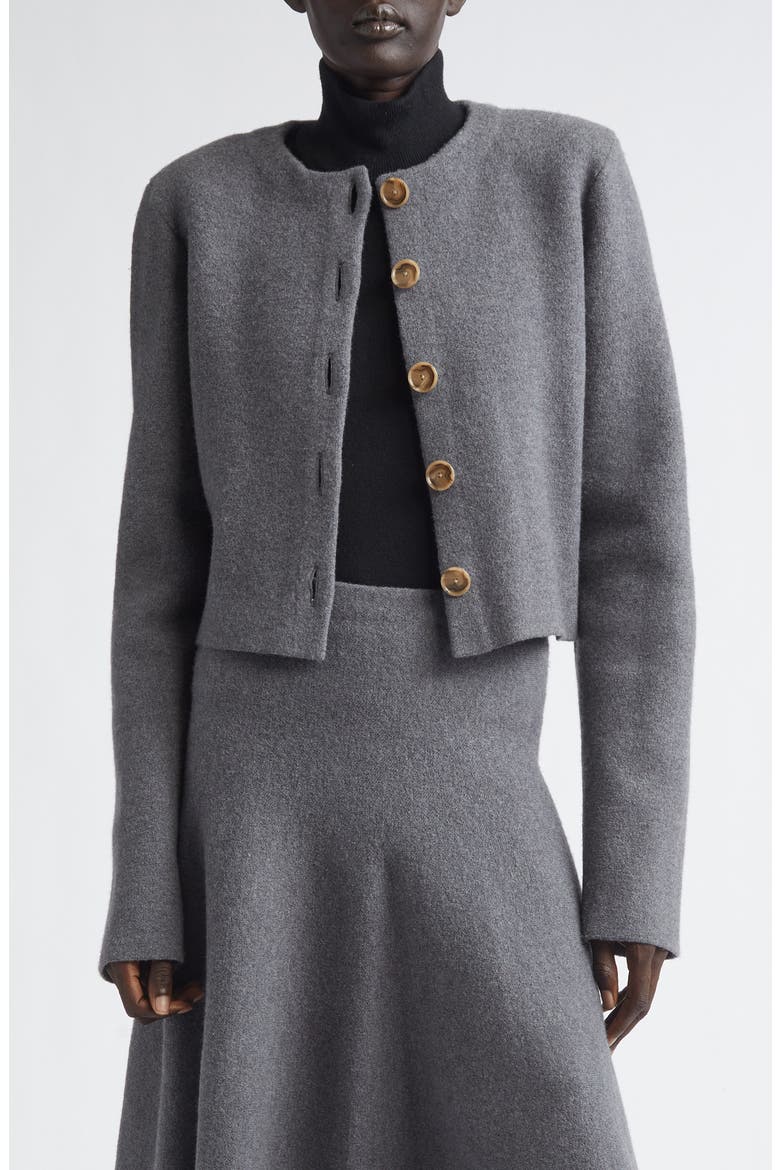 The Ryder Virgin Wool Crop Jacket, Main, color, HEATHER GREY