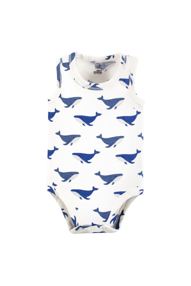 Organic Cotton Sleeveless Bodysuits, Alternate, color, Mystic Sea Creatures
