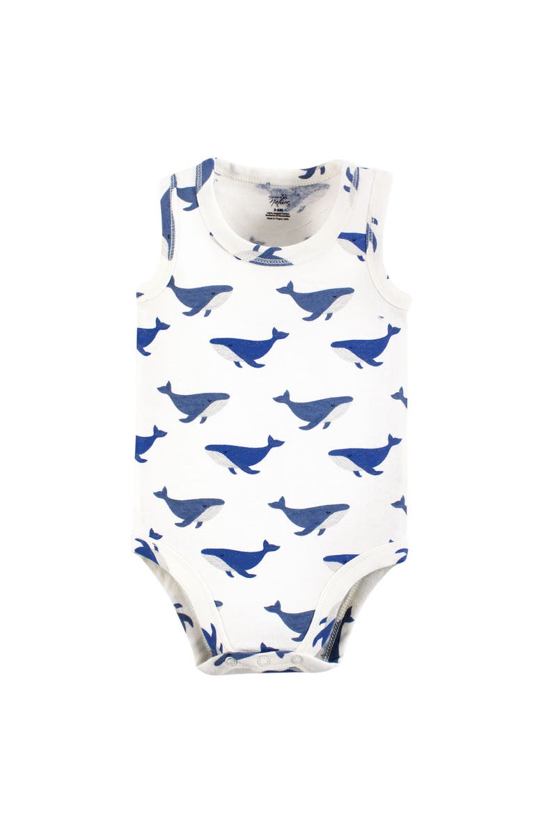 Touched by Nature Organic Cotton Sleeveless Bodysuits, Alternate, color, Mystic Sea Creatures