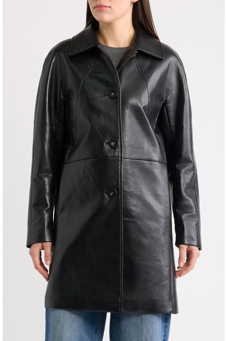 Recycled Leather Jacket, Alternate, color, BLACK
