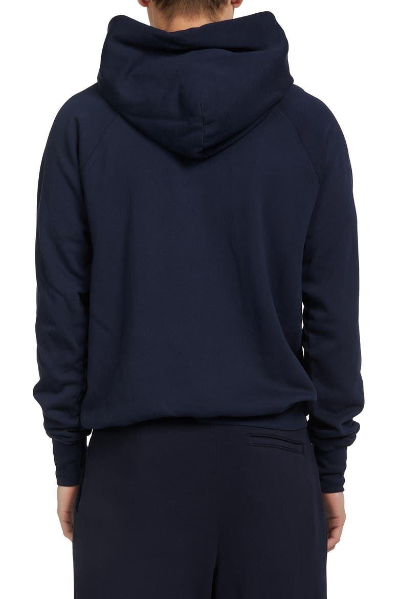 French Terry Classic Raglan Hoodie, Alternate, color, NAVY