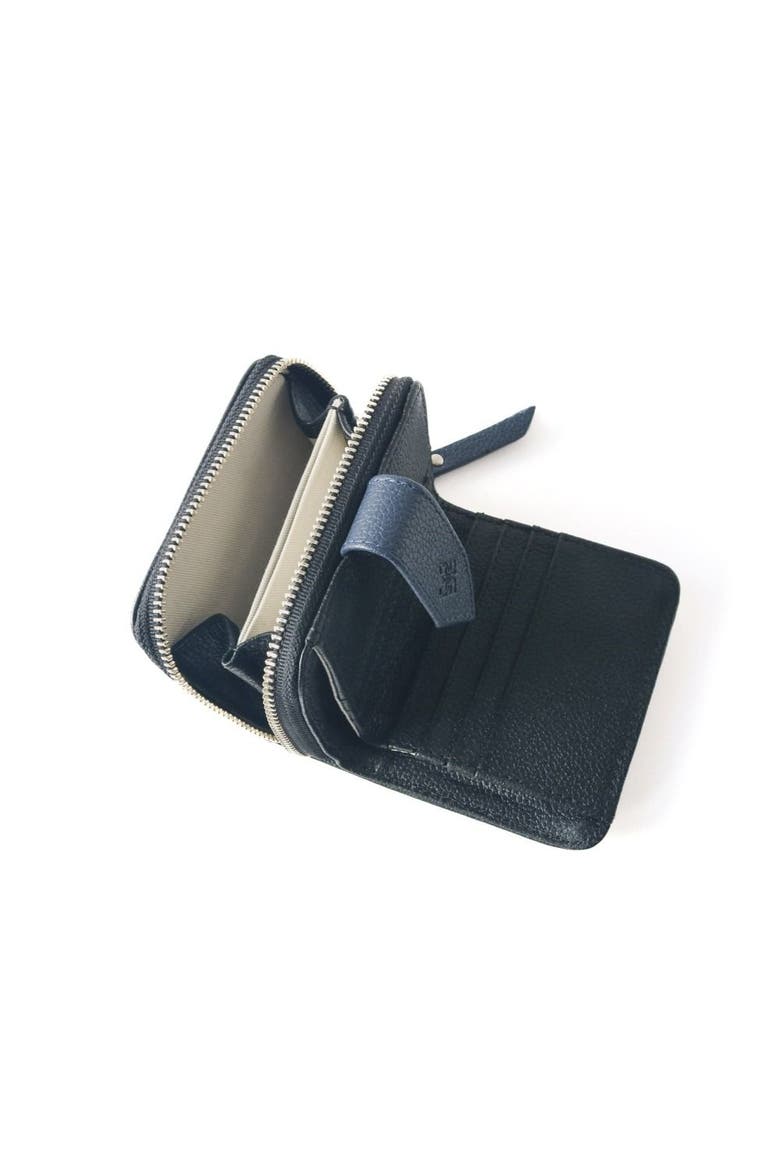 Camila Small Leather Wallet, Alternate, color, Black