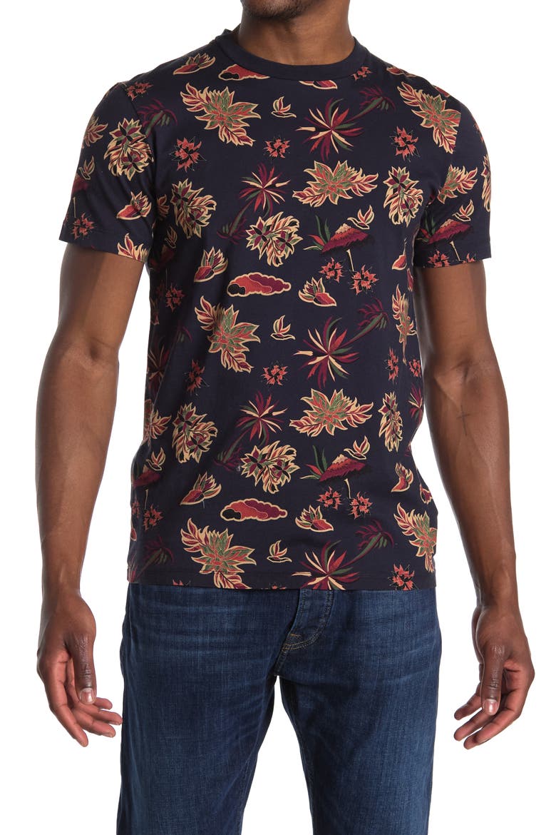 Regular Fit Floral Print Tee, Main, color, 0220-COMBO D