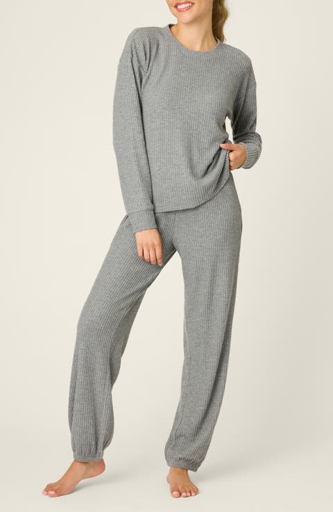 Fireside Sparkle Waffle Knit Pajamas