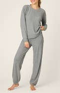 PJ Salvage Fireside Sparkle Waffle Knit Pajamas