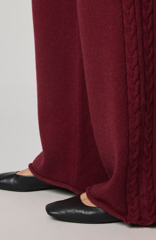 Splendid Jetset Sweater Pants In Burgundy
