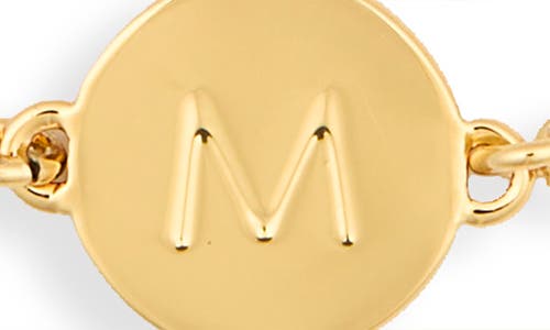 Kate Spade New York Initial Charm Chain Bracelet In Gold
