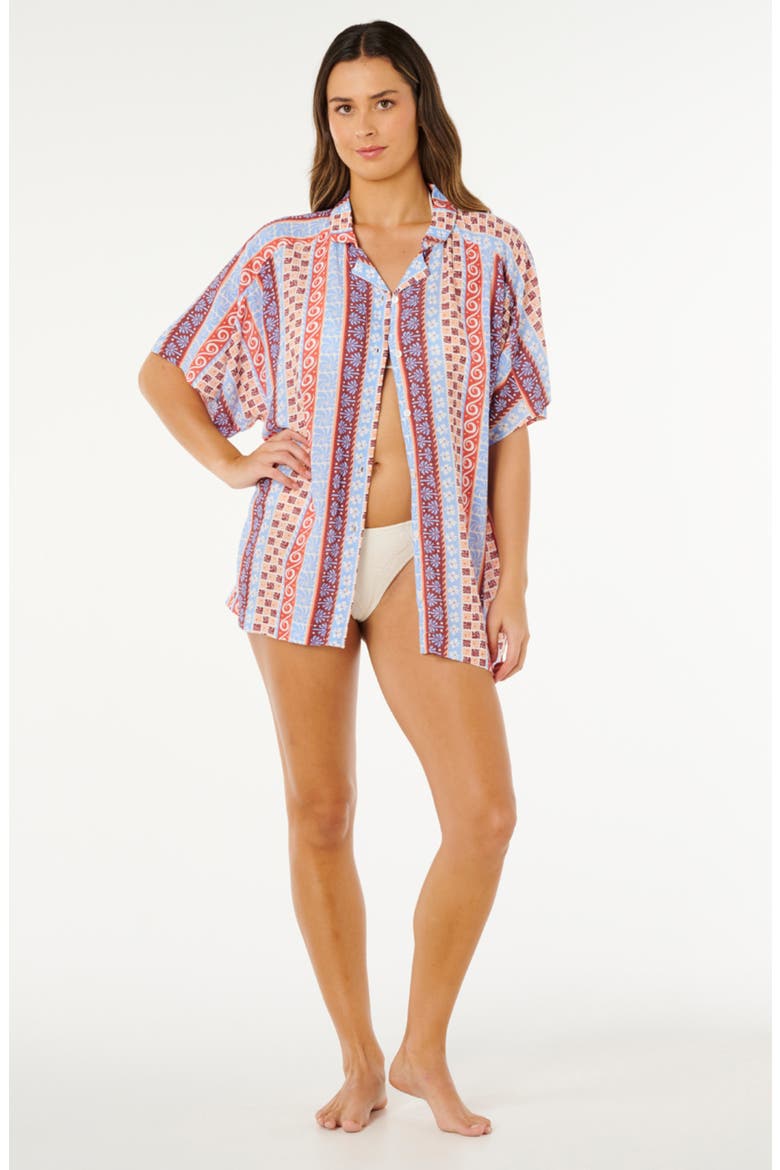 Ventura Print Camp Shirt, Alternate, color, BLUE MULTI