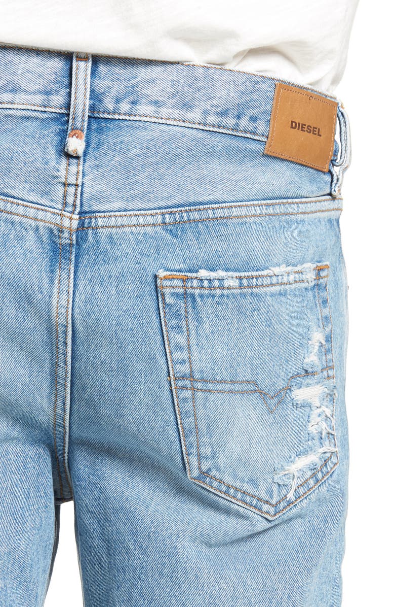 DIESEL<sup>®</sup> Mharky Slim Skinny Distressed Jeans, Alternate, color, 