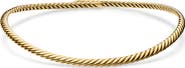David Yurman Sculpted Cable Flex Necklace in 18K Yellow Gold or Sterling Silver, 5mm