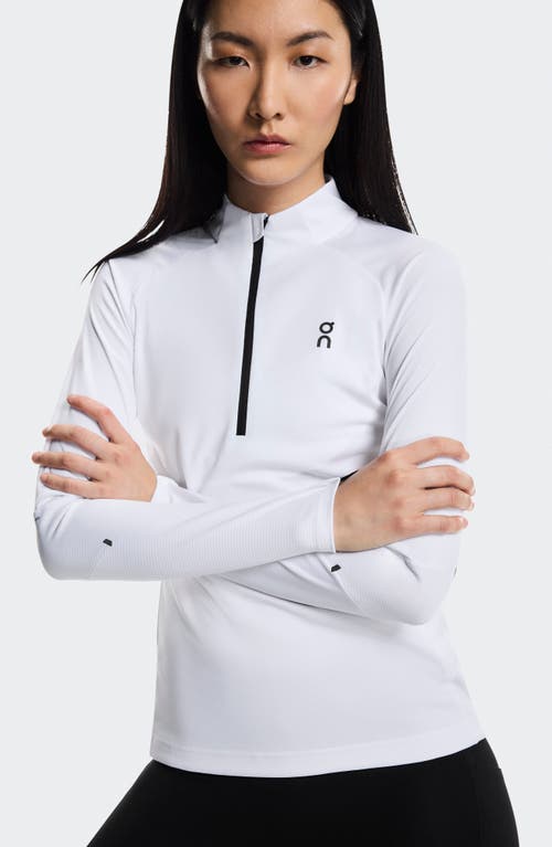 On Climate Quarter Zip Running Top In White