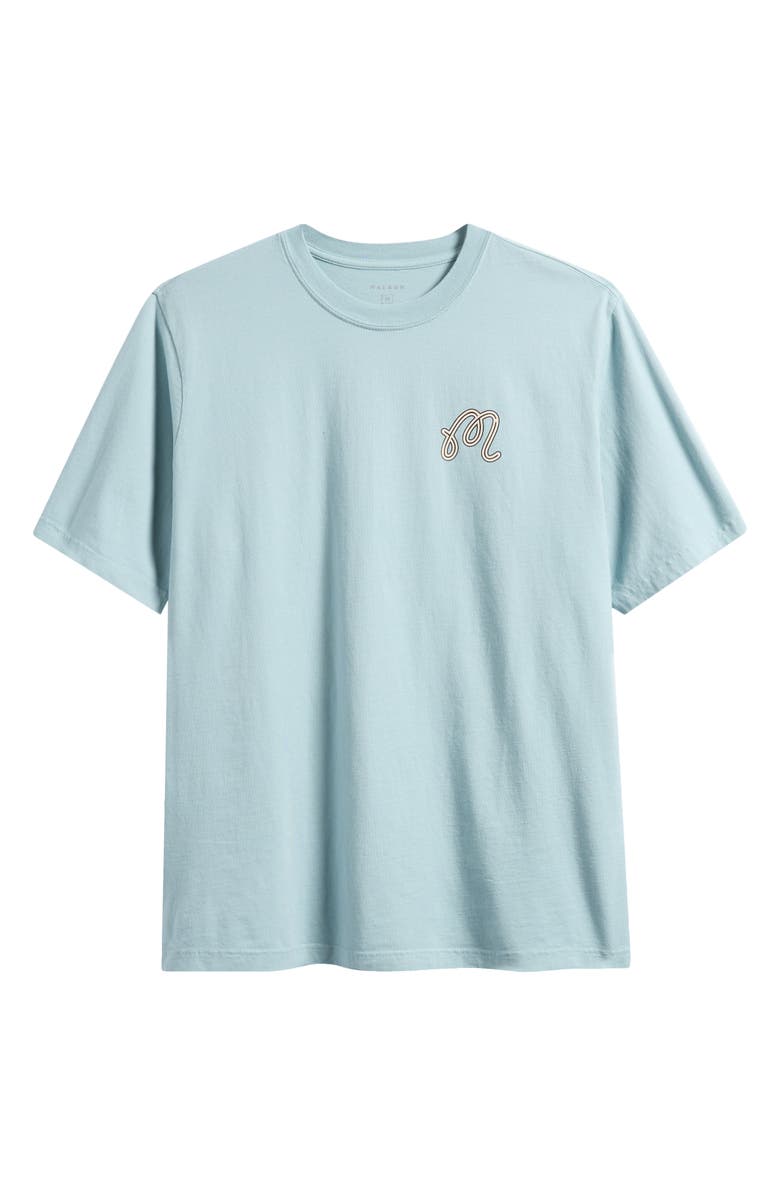Malbon Golf Bermuda Hawk & Dove Graphic T-Shirt, Alternate, color, Light Blue
