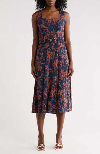 Square Neck Midi Dress