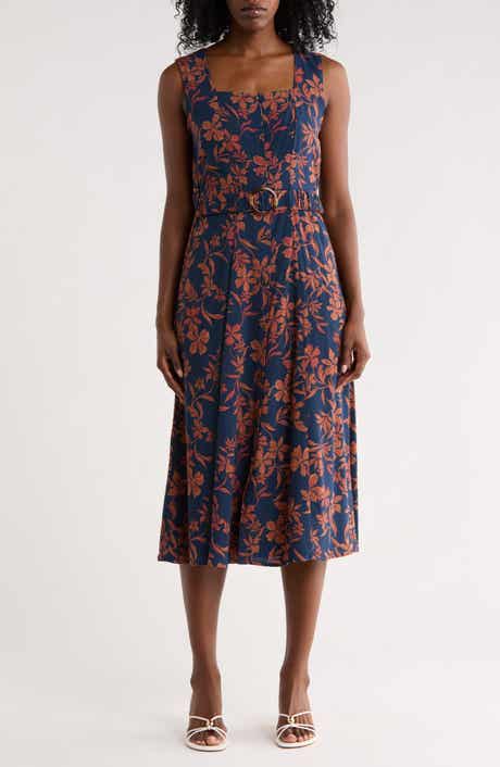 Square Neck Midi Dress