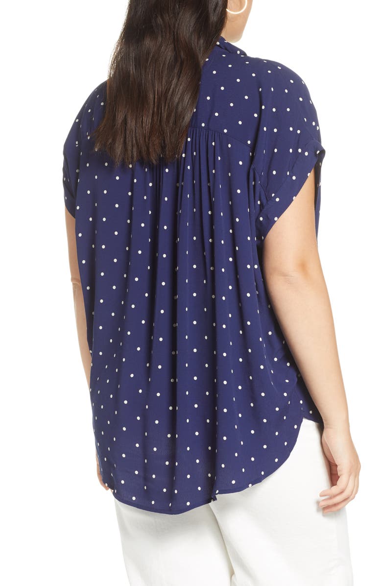 Madewell Polka Dot Central Shirt, Alternate, color, 