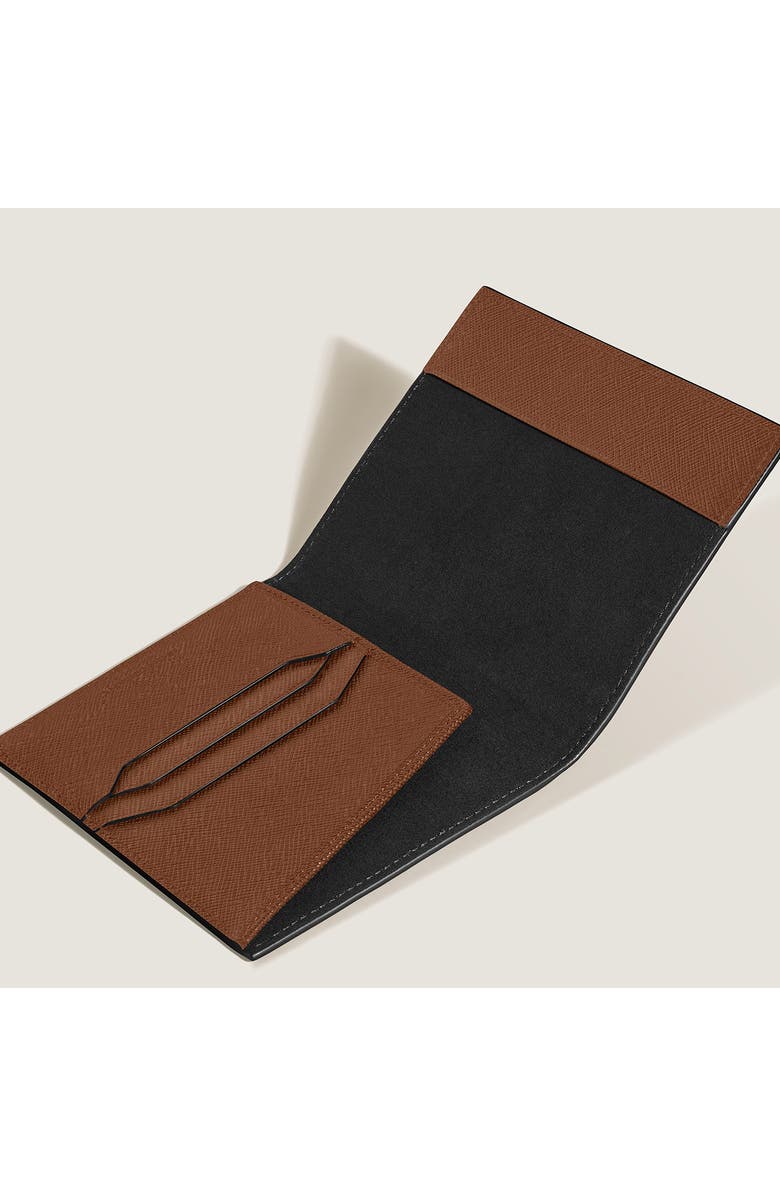 Montblanc Sartorial Leather Passport Case, Alternate, color, Fauve