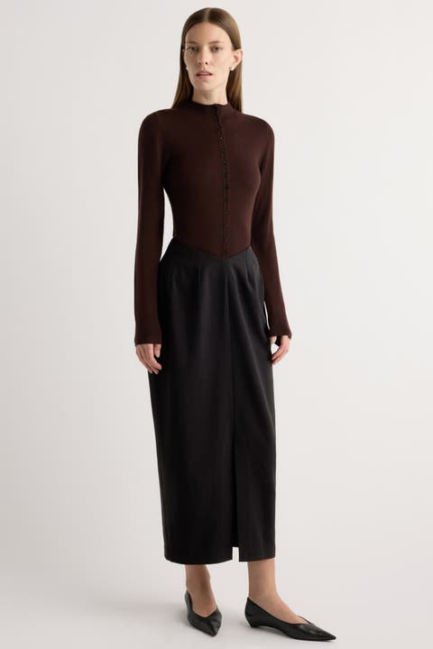 Coye V-Waist Pencil Skirt