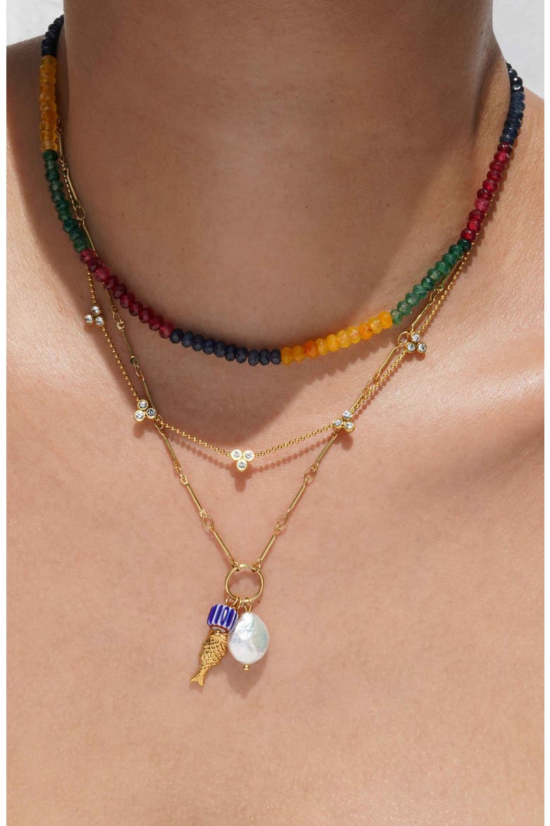 Naxos Pendant Necklace, Alternate, color, GOLD