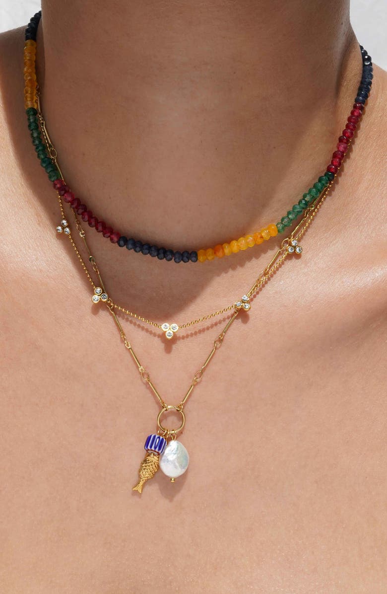 KOZAKH Naxos Pendant Necklace, Alternate, color, Gold