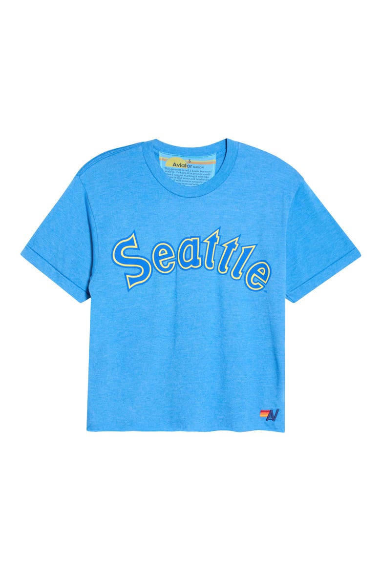 Seattle Mariners Graphic Tee, Main, color, COBALT