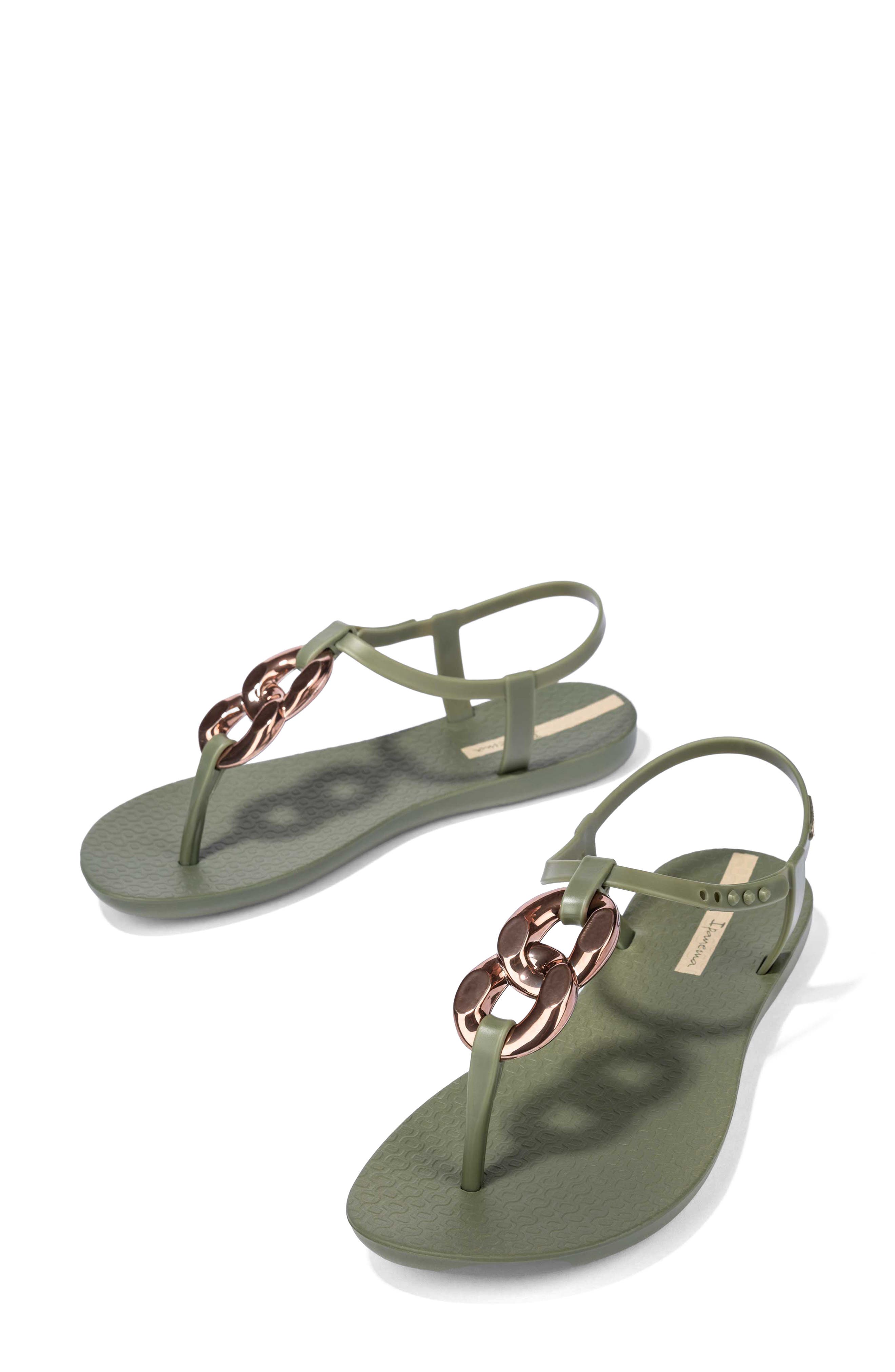 Ipanema Class Connect II Ring Sandal, Alternate, color, Green/ Bronze