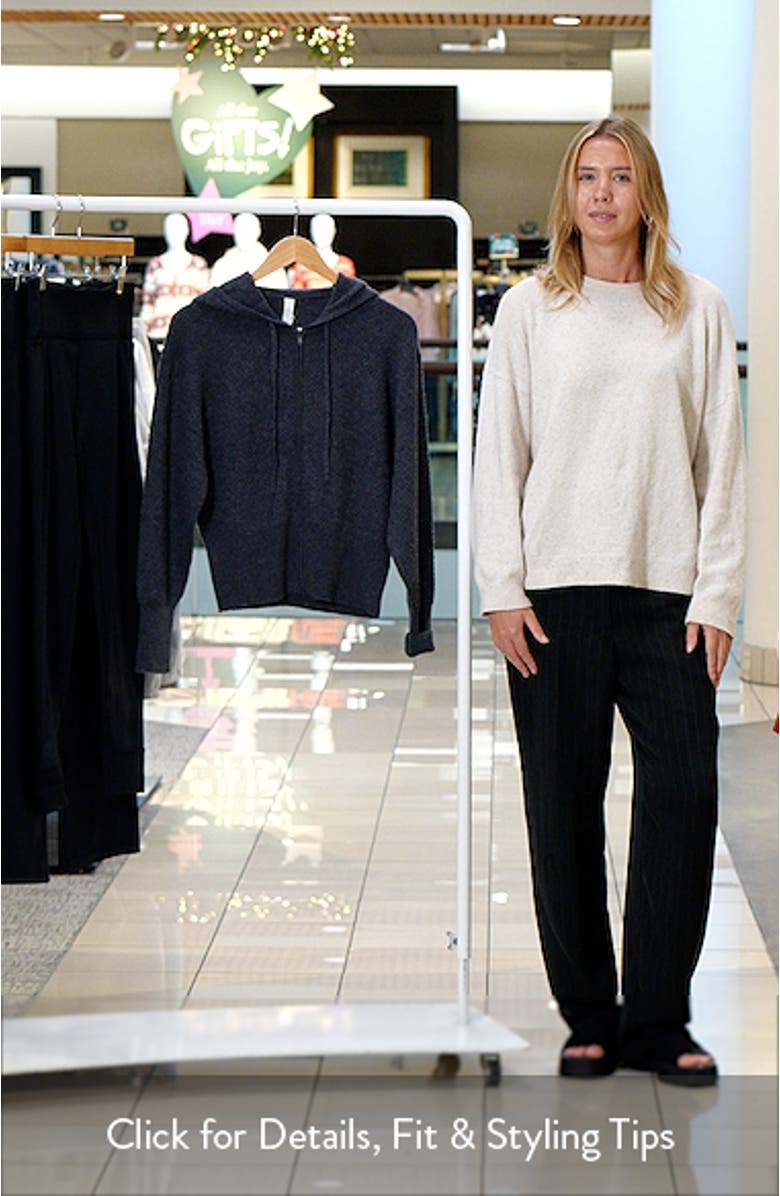 Wool & Cashmere Zip Front Hoodie, sales video thumbnail