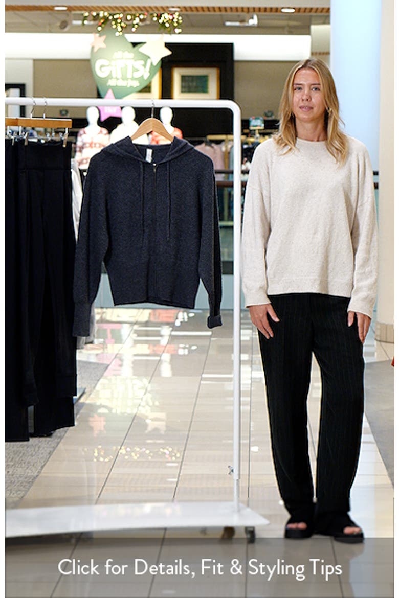 Wool & Cashmere Zip Front Hoodie video