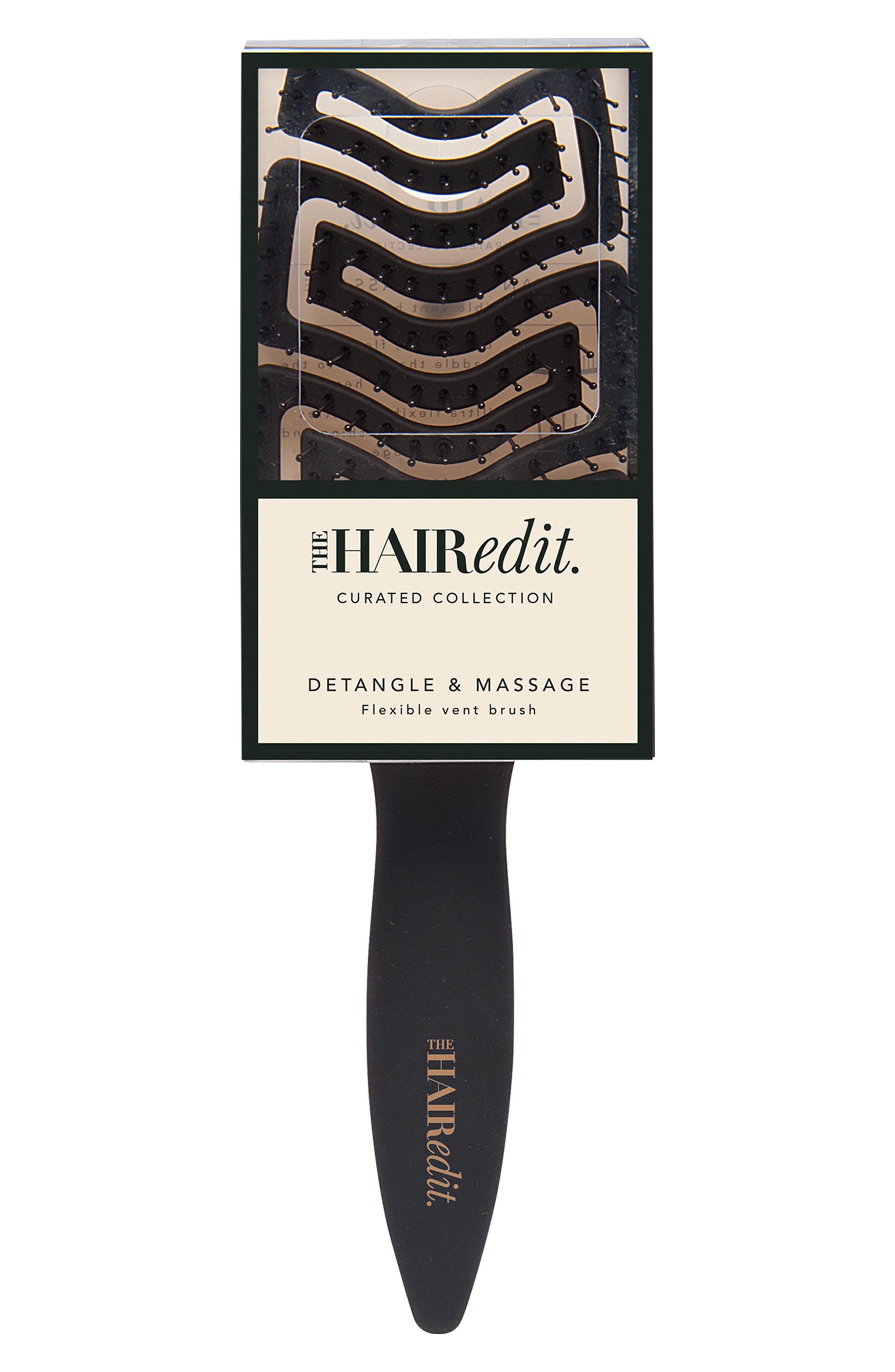 The Hair Edit Detangle & Massage Wet Brush In Black