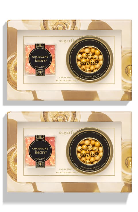 Champagne & Caviar 2-Piece Candy Bento Box