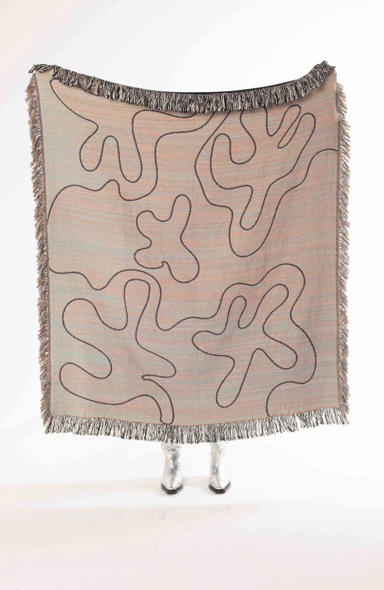 CLR SHOP Dancing Shapes Throw Blanket, Alternate, color, 