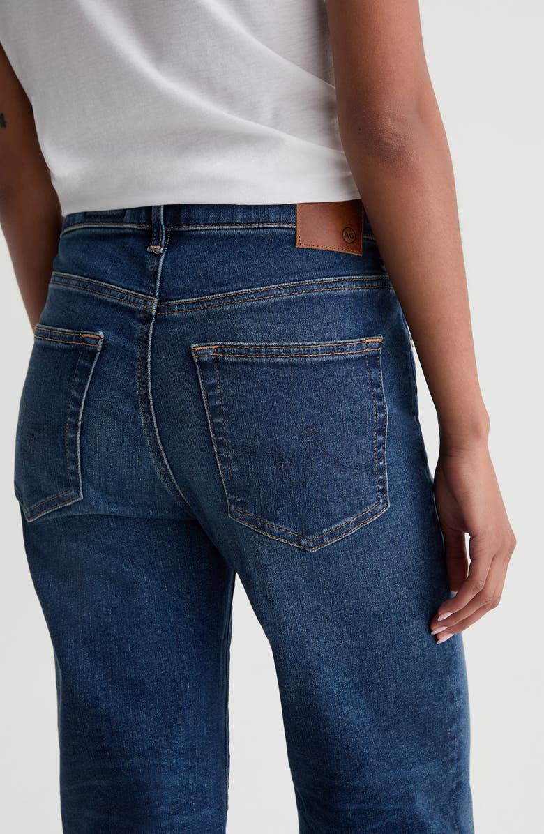 AG Brinley Mid Rise Straight Leg Jeans, Alternate, color, Night Cap