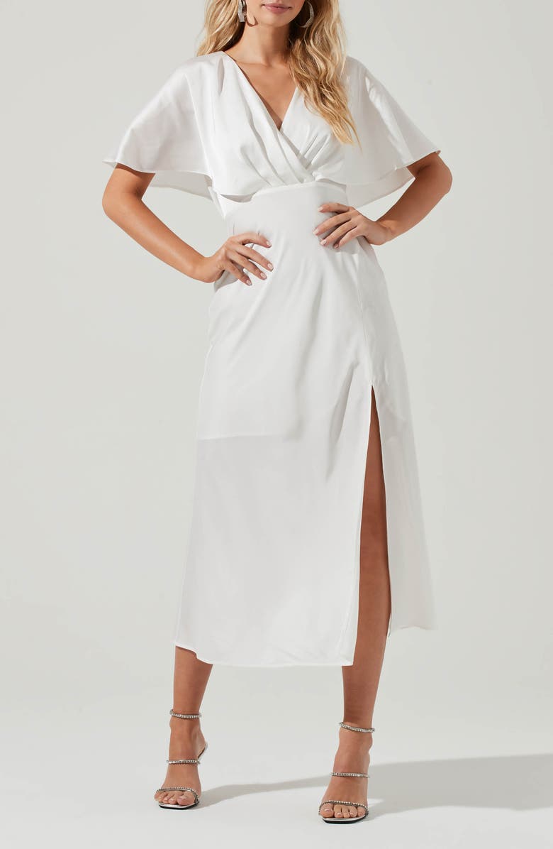 ASTR the Label Alessia Flutter Sleeve Dress, Main, color,