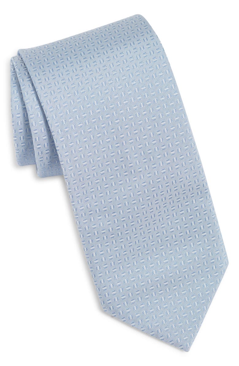BOSS Neat Tie, Main, color, Light Blue Pastel