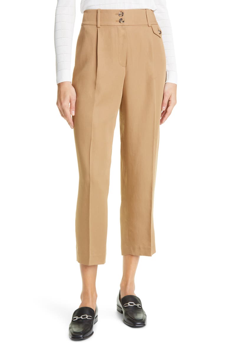 Slim Carrot Pants, Main, color, TAN
