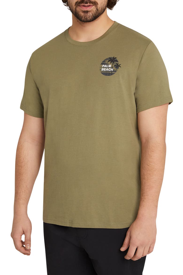 Palm Beach Graphic T-Shirt , Main, color, GREEN