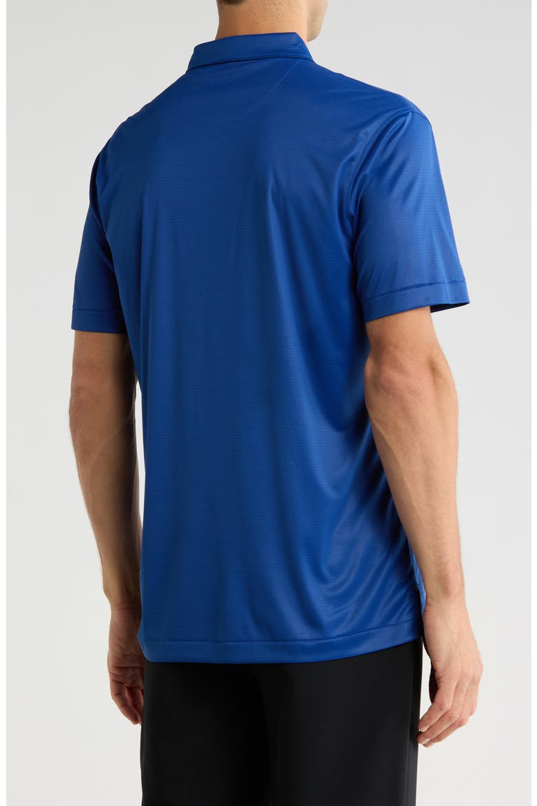 Featherweight Geo Link Print Performance Knit Polo, Alternate, color, TIDE
