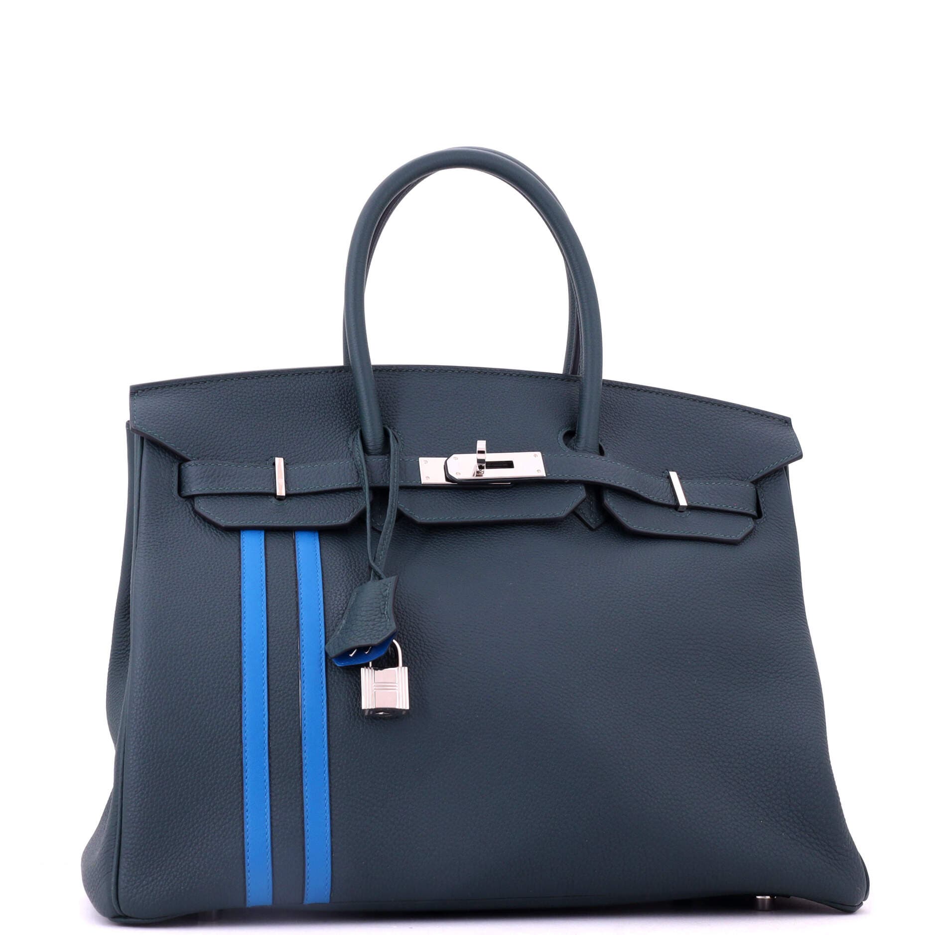 Officier Birkin Bag Limited Edition Togo with Swift 35, Alternate, color, Green