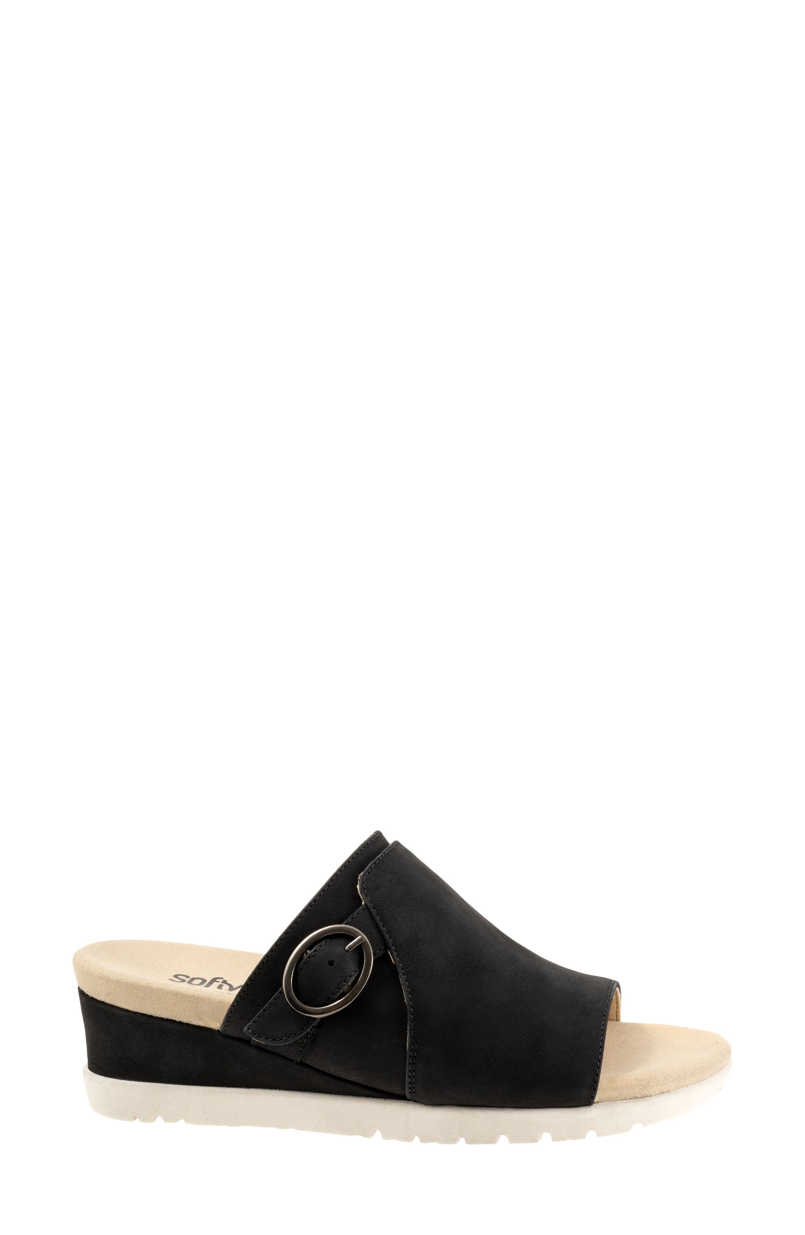 Newberry Platform Wedge Slide Sandal, Alternate, color, BLACK NUBUCK