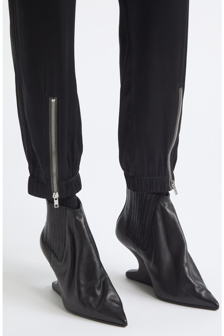 Tecuatl Satin Track Pants, Alternate, color, BLACK