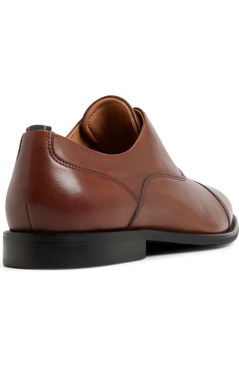 Brooks Brothers Cassel Cap Toe Oxford, Alternate, color, Cognac Leather Smooth