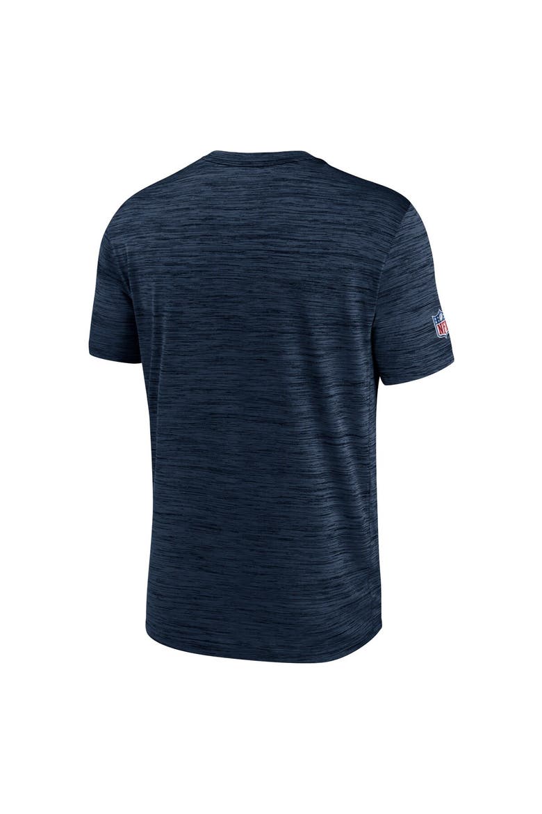 Men's Nike Navy New England Patriots Sideline Velocity Athletic Stack Performance T-Shirt, Alternate, color, Navy